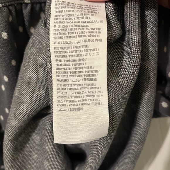 Abercrombie & Fitch Charcoal Polka Dot Top - Picture 11 of 11